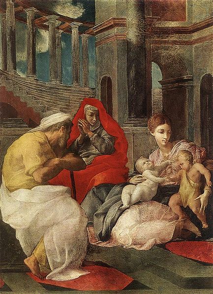 The Holy Family with Sts Elisabeth and John